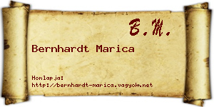 Bernhardt Marica névjegykártya